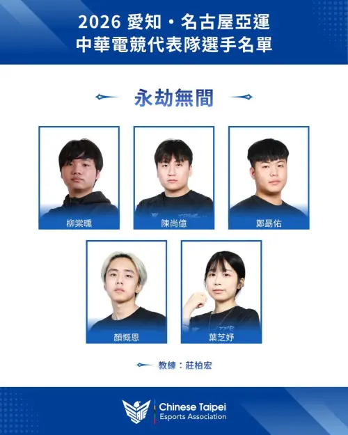 ▲《永劫無間》台灣代表隊成員。（圖／CTESA電競協會提供）