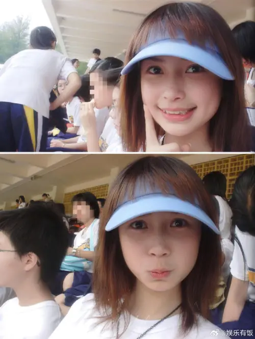 ▲Angelababy當時牙齒尚未修整，圓圓臉蛋滿是膠原蛋白和嬰兒肥，一雙水汪汪的大眼睛相當靈動。（圖／娛樂有飯微博）