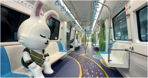 捷運三鶯線首月運量破75萬人次，原住民主題彩繪列車掀追車熱潮