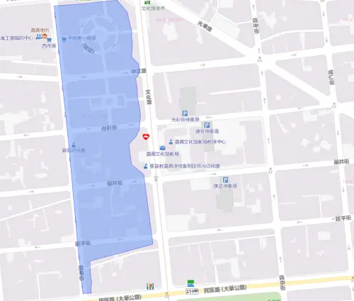 ▲嘉義市7月27日停水範圍。（圖／自來水公司water.gov.tw）