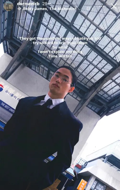 ▲Kai本人親自發文回應酸民批評，直言：「什麼都不解釋」。（圖／翻攝自Kai IG@dornweirb）