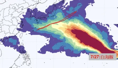 ▲白海豚颱風侵襲日本機率高，不過會從何地登陸或掃過，還需要時間觀察。（圖／賈新興提供）
