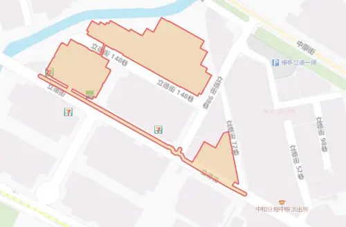 ▲新北市中和區7月28日停水範圍。（圖／自來水公司water.gov.tw）