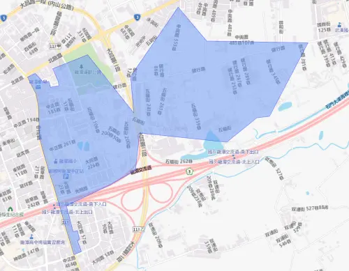 ▲桃園市龍潭區7月28日停水範圍。（圖／自來水公司water.gov.tw）