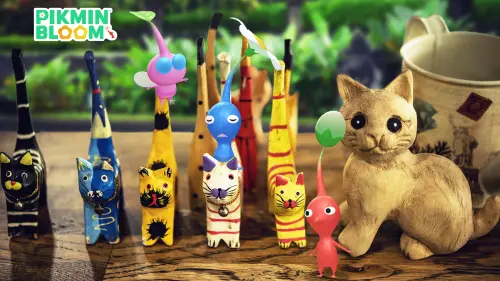▲皮克敏手遊《Pikmin Bloom》，2026年8月以「熱帶風情之旅」為主題，推出「峇里島雕刻飾品皮克敏」。（圖／《Pikmin Bloom》提供）