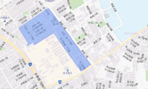 ▲台南市7月29日停水範圍。（圖／自來水公司water.gov.tw）