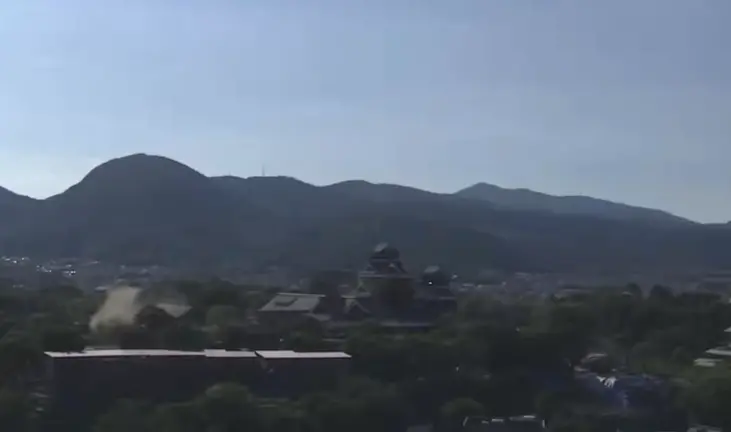 熊本7.1大地震！熊本城有建築倒塌　最新畫面曝光
