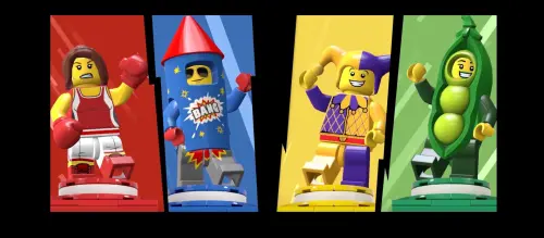 ▲《LEGO Party!》支援最多4名玩家同樂，並提供大量造型零件，讓玩家自由打造專屬樂高迷你人。（圖／翻攝自LEGO）