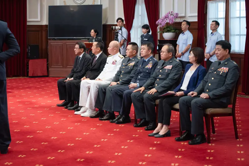    ▲賴清德主持將官晉任授階典禮。（圖／總統府提供）  