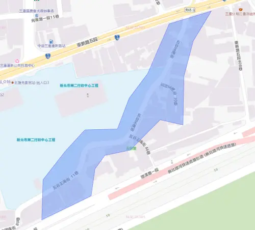 ▲新北市三重區7月30日停水範圍。（圖／自來水公司water.gov.tw）