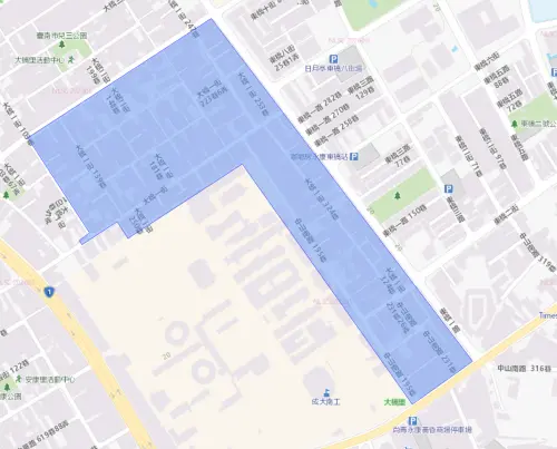 ▲台南市永康區7月30日停水範圍。（圖／自來水公司water.gov.tw）