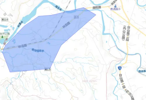 ▲嘉義縣竹崎鄉7月30日停水範圍。（圖／自來水公司water.gov.tw）