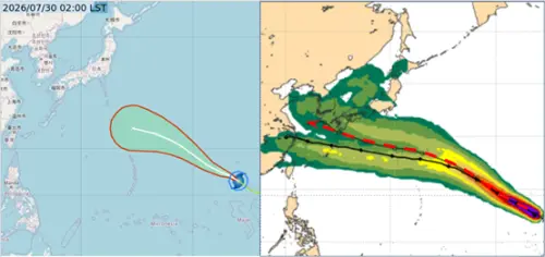 強颱白海豚最新路徑變了！往南修「更接近台灣」　下周雨連炸4天