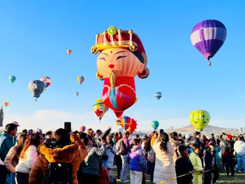 石岡熱氣球嘉年華登場　看媽祖升空遊山城