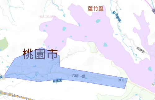 ▲桃園市蘆竹區7月31日停水範圍。（圖／自來水公司water.gov.tw）