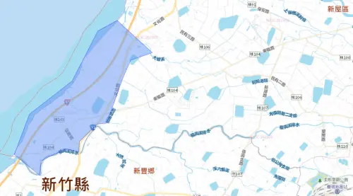 ▲桃園市新屋區7月31日停水範圍。（圖／自來水公司water.gov.tw）