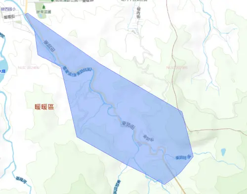 ▲基隆市暖暖區7月31日停水範圍。（圖／自來水公司water.gov.tw）