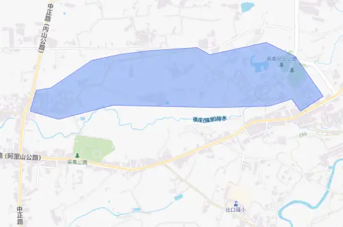 ▲嘉義縣中埔鄉7月31日停水範圍。（圖／自來水公司water.gov.tw）