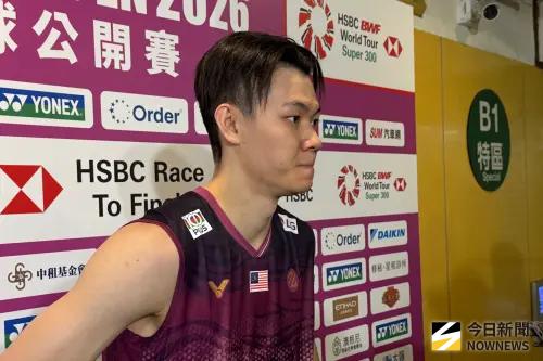 ▲被問到林俊易與過往有何不同時，李梓嘉坦言：「畢竟他拿過了全英公開賽冠軍那麼大的比賽，不管是信心、想法還是打法，都比以前成熟非常多，他現在絕對是高水準的球員。」（圖／記者陳昱慈攝）