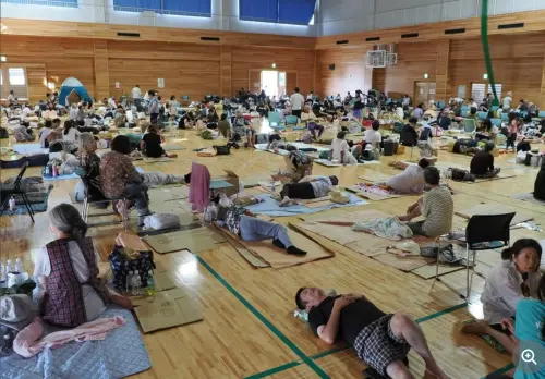 ▲日本避難所（圖/截自日本電視台）