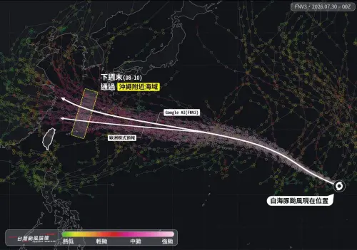 白海豚颱風路徑變了！一路向西「下周恐靠近台灣」　最危險走法曝