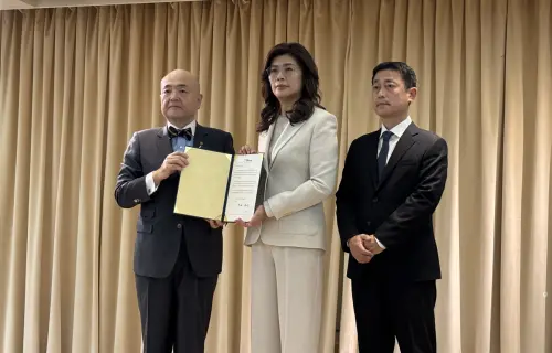 熊本地震重創日本！鄭麗文捐100萬元賑災　片山和之親遞感謝狀
