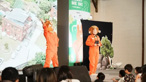 ▲主角澎澎跟皮皮穿上工作服，傳授水土保持的基本常識。（圖／翻攝畫面）