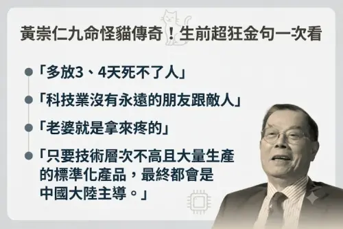▲回顧黃崇仁在生前講過的金句，最經典的就是在台灣產業普遍擔憂勞工休假增加會提升企業成本時，黃崇仁直接說：「產業平常就放很多假，多放3、4天死不了人。」（圖/Gemini AI/記者張嘉哲監製）