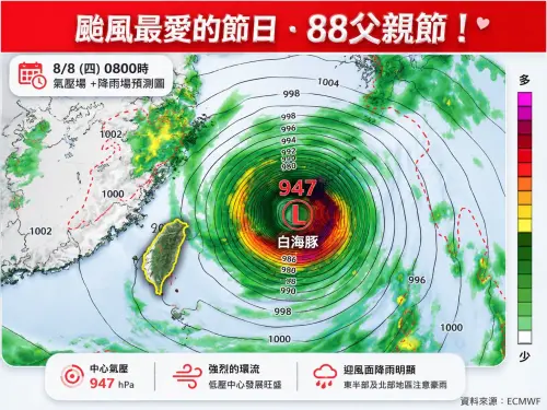 莫拉克、蘇迪勒都在這時來！專家揭颱風最愛父親節　盼白海豚別來