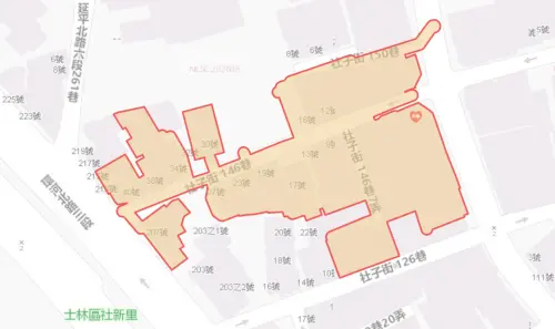▲台北市士林區8月3日停水範圍。（圖／自來水公司water.gov.tw）