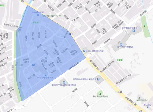 ▲桃園市中壢區8月3日停水範圍。（圖／自來水公司water.gov.tw）