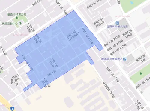 ▲台南市永康區8月3日停水範圍。（圖／自來水公司water.gov.tw）