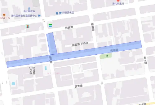 ▲台南市善化區8月3日停水範圍。（圖／自來水公司water.gov.tw）