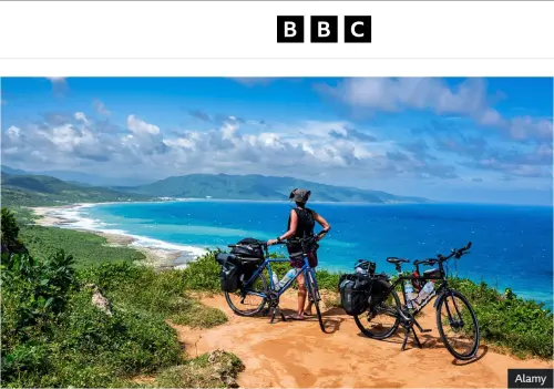 ▲台灣單車環島紅到國外!BBC記者親身實測驚呼:美到不慢慢來不行（圖／截自BBC）