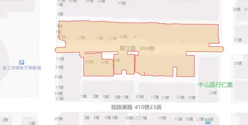 ▲台北市中山區8月5日停水範圍。（圖／自來水公司water.gov.tw）