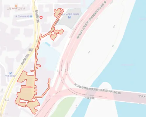 ▲新北市新店區8月5日停水範圍。（圖／自來水公司water.gov.tw）