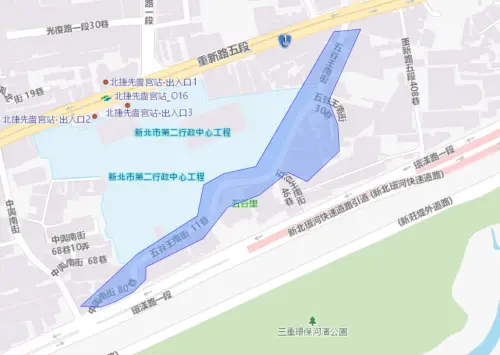▲新北市三重區8月5日停水範圍。（圖／自來水公司water.gov.tw）