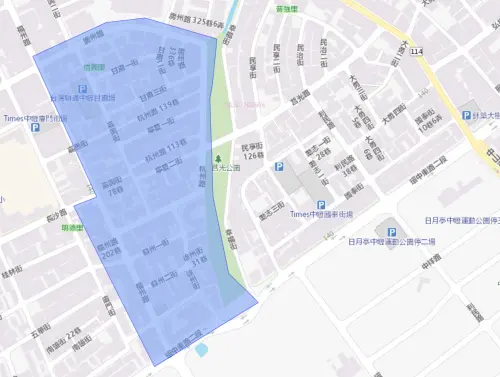 ▲桃園市中壢區8月5日停水範圍。（圖／自來水公司water.gov.tw）