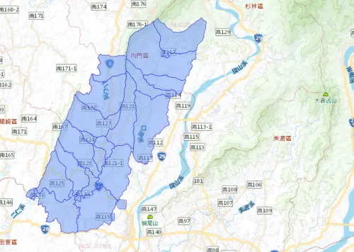 ▲高雄市8月5日停水範圍。（圖／自來水公司water.gov.tw）