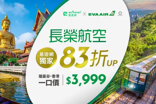 ▲易遊網與長榮航空合作，不僅機票特價83折，更不時有特價機票釋出。（圖／易遊網提供）