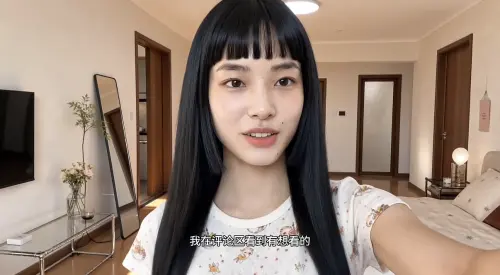 ▲方桃子雖然是AI虛擬人物，不過會拍攝Vlog跟粉絲分享生活。（圖／翻攝自抖音）