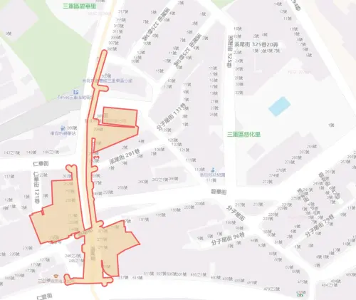 ▲新北市三重區8月6日停水範圍。（圖／自來水公司water.gov.tw）