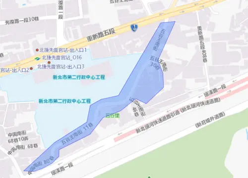 ▲新北市三重區8月6日停水範圍。（圖／自來水公司water.gov.tw）