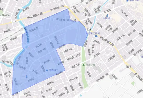 ▲桃園市中壢區8月6日停水範圍。（圖／自來水公司water.gov.tw）