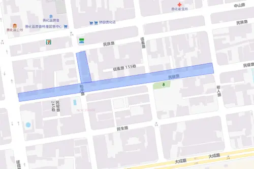 ▲台南市善化區8月6日停水範圍。（圖／自來水公司water.gov.tw）