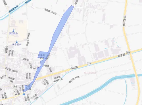 ▲雲林縣褒忠鄉8月6日停水範圍。（圖／自來水公司water.gov.tw）