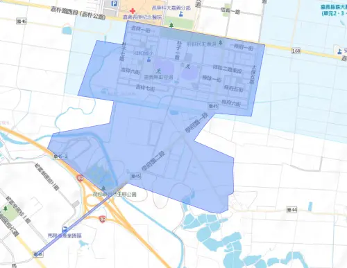 ▲嘉義縣8月6日停水範圍。（圖／自來水公司water.gov.tw）