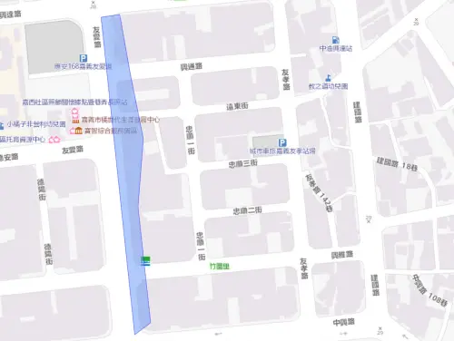 ▲嘉義市西區8月6日停水範圍。（圖／自來水公司water.gov.tw）
