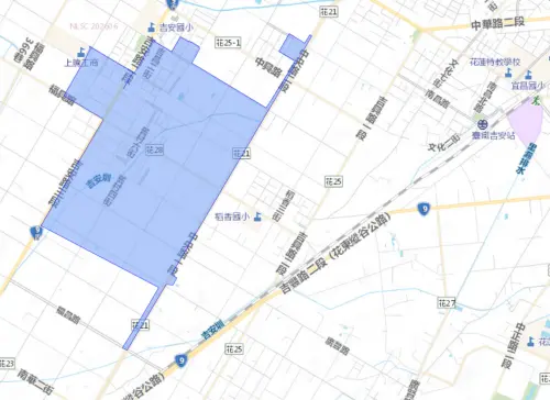 ▲花蓮縣8月6日停水範圍。（圖／自來水公司water.gov.tw）