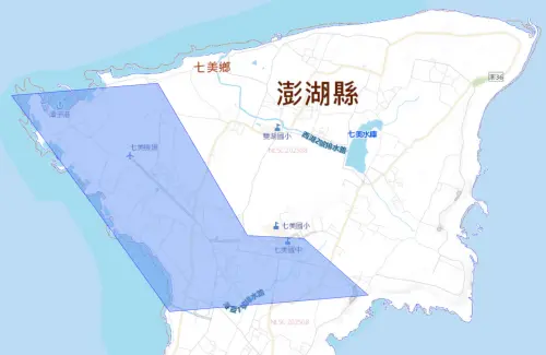 ▲澎湖縣8月6日停水範圍。（圖／自來水公司water.gov.tw）